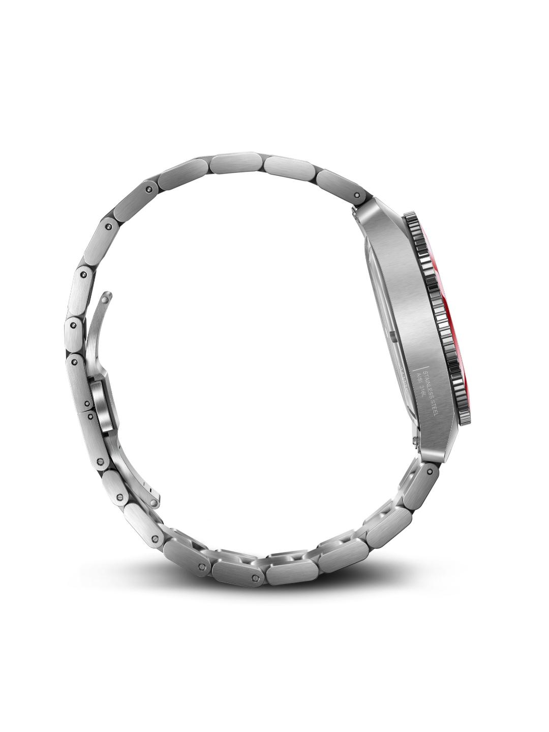 Victorinox Maverick Swiss Made Men 39 mm Red Dial Analog Watch 242098