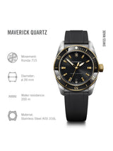 Victorinox Maverick Swiss Made Men Black Dial 39 mm Analog Watch 242099