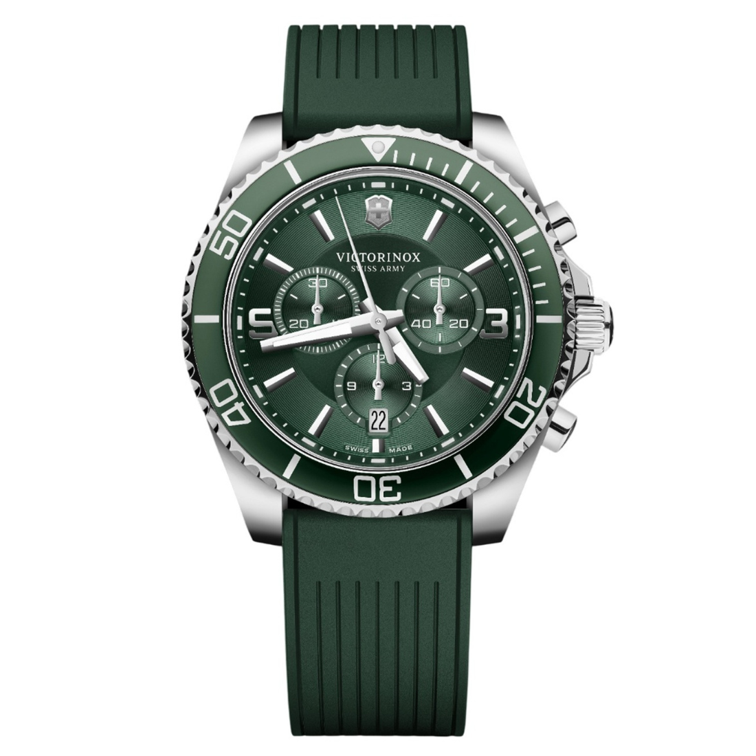 Victorinox Maverick 43 mm Green Dial Men Chrono Watch 249185