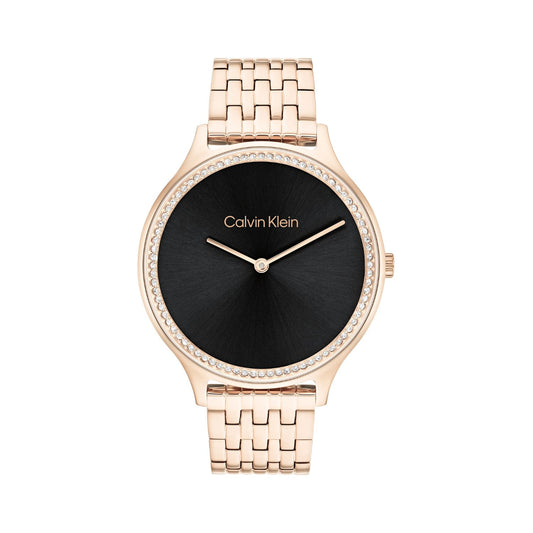 Calvin Klein CK TIMELESS 38 mm Black Dial Women Watch-  25100003
