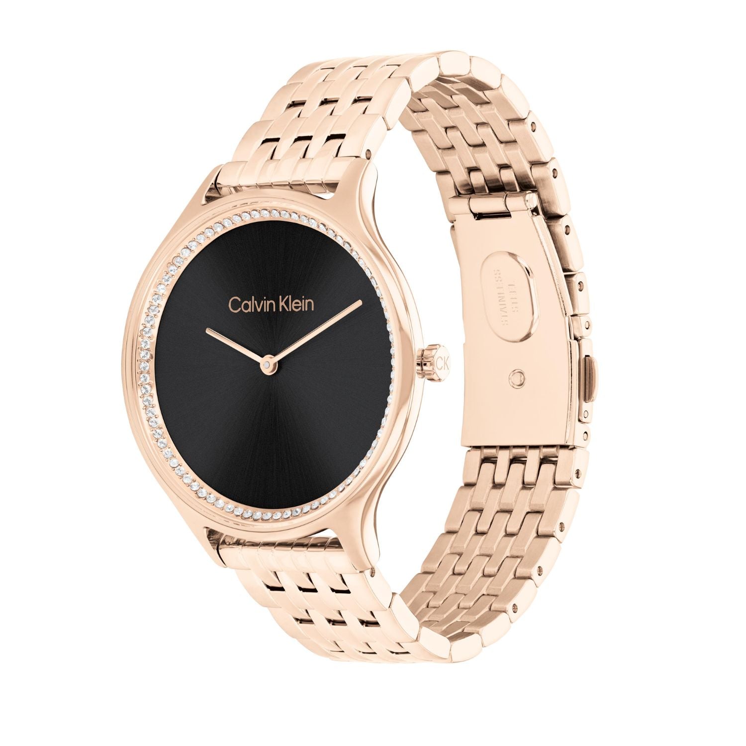 Calvin Klein CK TIMELESS 38 mm Black Dial Women Watch 25100003