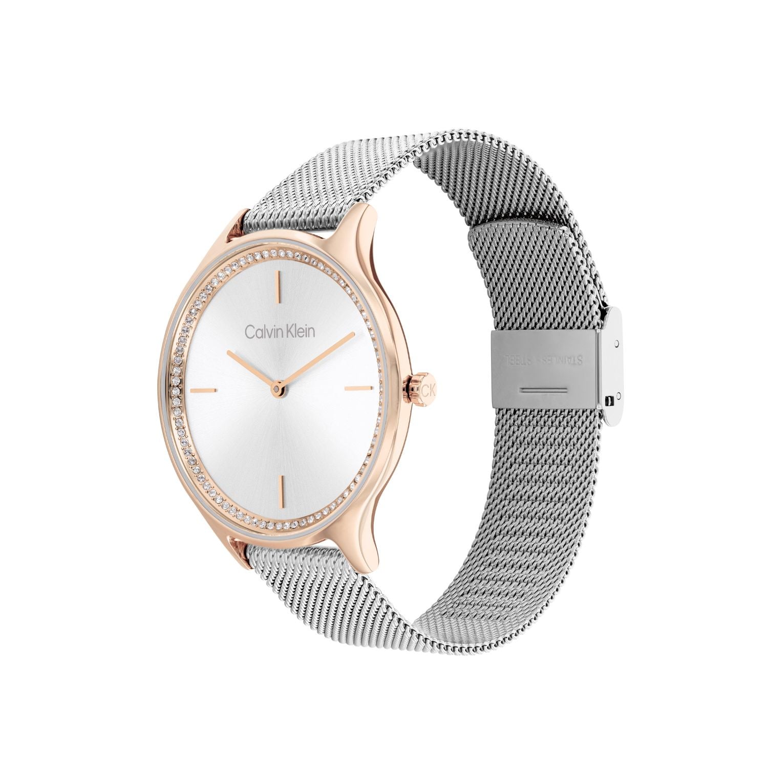 Calvin Klein CK TIMELESS 38 mm Silver Dial Women Watch 25100006