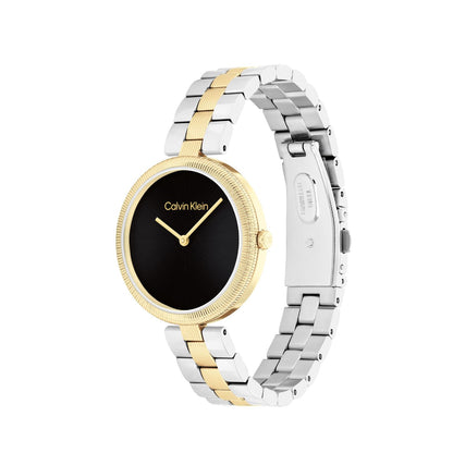 Calvin Klein GLEAM 32 mm Black Dial Women Watch-  25100012