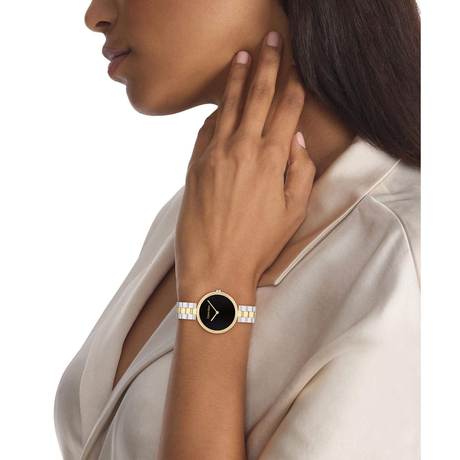 Calvin Klein GLEAM 32 mm Black Dial Women Watch 25100012
