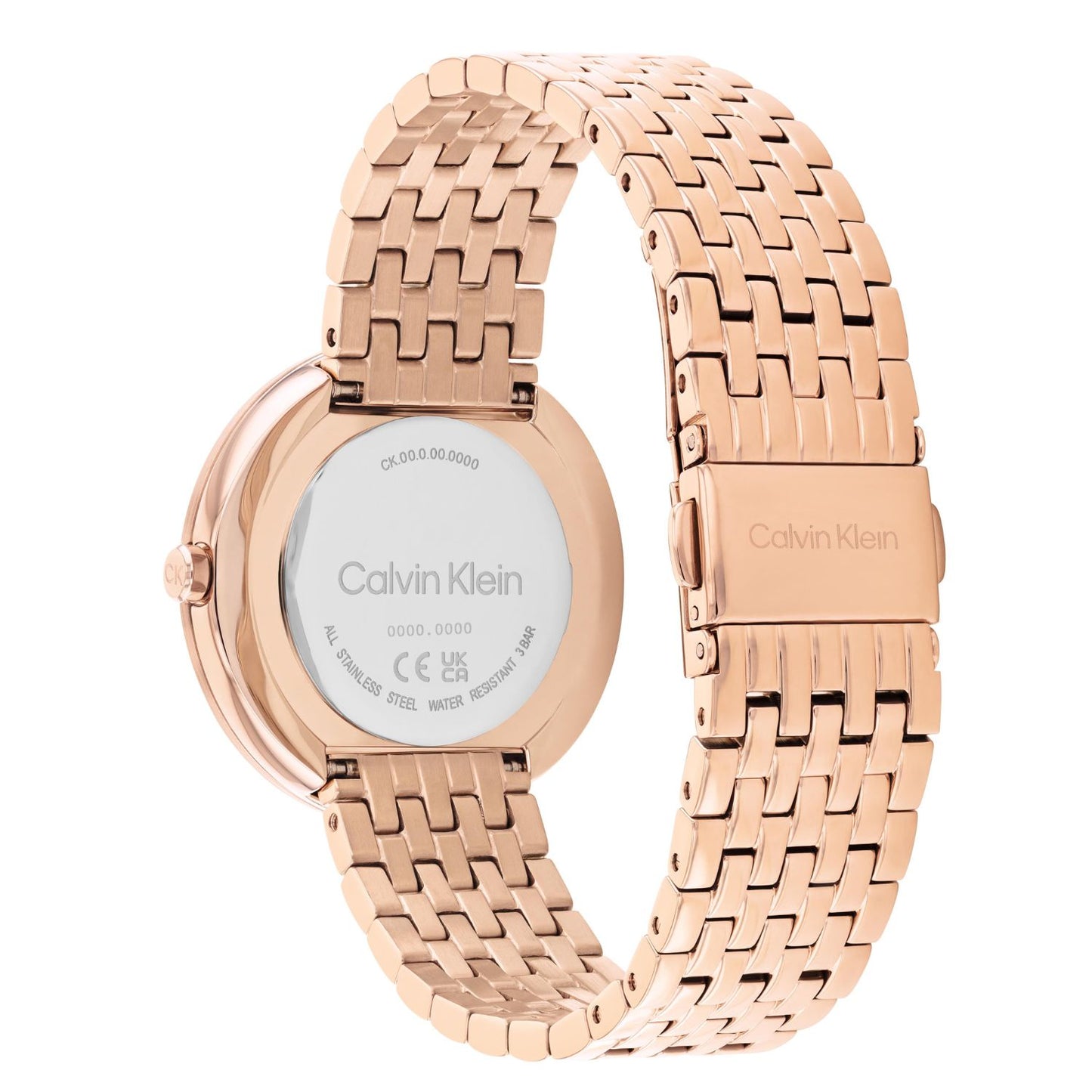 Calvin Klein TWISTED BEZEL 34 mm Silver Dial Women Watch-  25100038