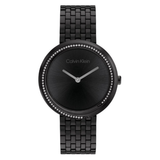 Calvin Klein TWISTED BEZEL 34 mm Black Dial Women Analog Watch 25100039