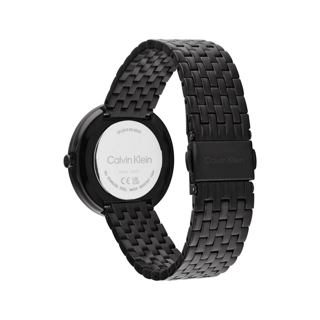 Calvin Klein TWISTED BEZEL 34 mm Black Dial Women Analog Watch 25100039