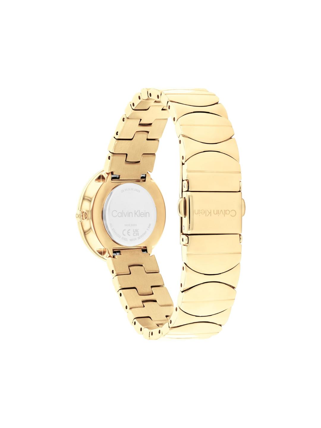 Calvin Klein Women 30 mm Quartz Analog Silver Dial Stainless Steel Strap Watch 25100043