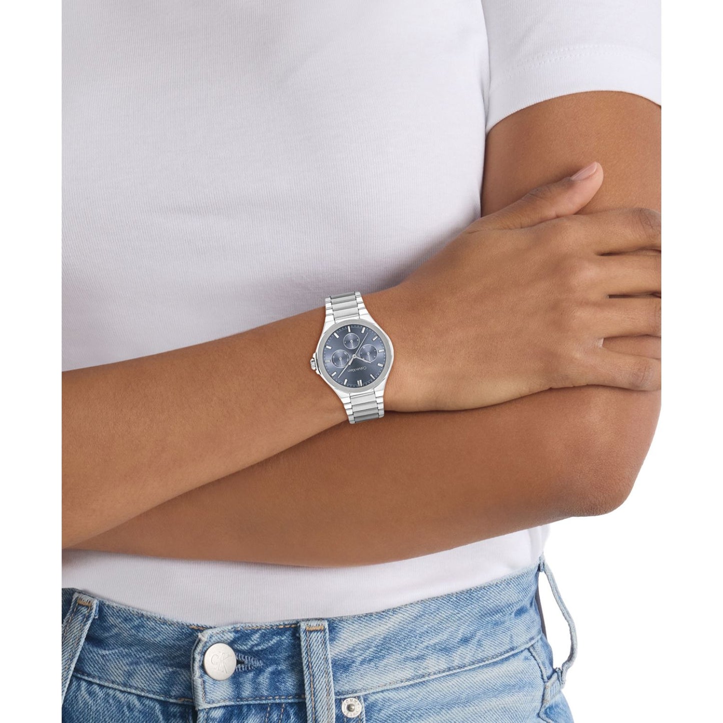 Calvin Klein VIBRANCY 38 mm Blue Dial Women Watch 25100051
