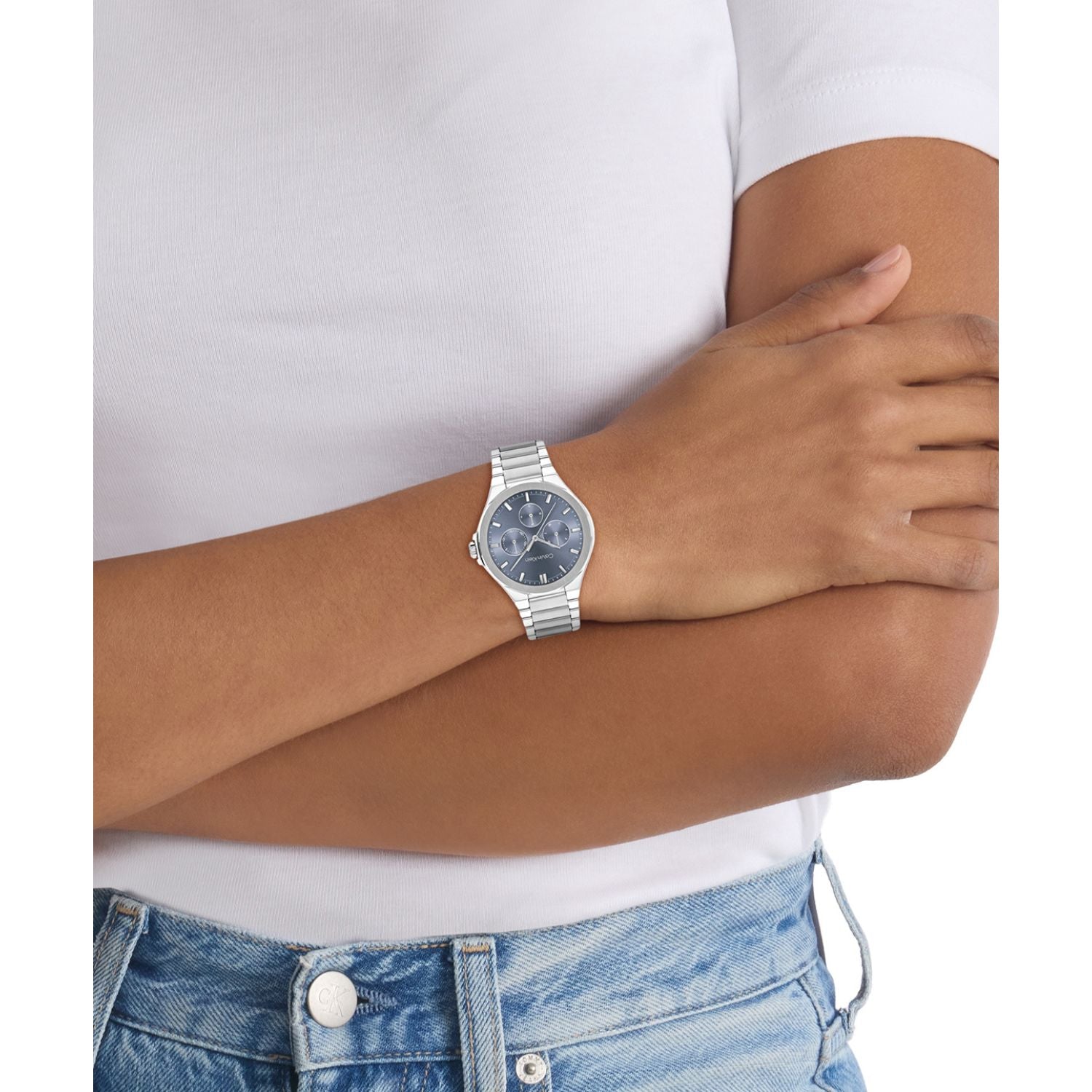 Calvin Klein VIBRANCY 38 mm Blue Dial Women Watch 25100051