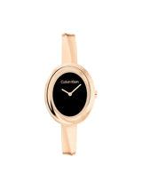 Calvin Klein Twisted Bezel Black 24 mm Dial Women Analog Watch 25100057