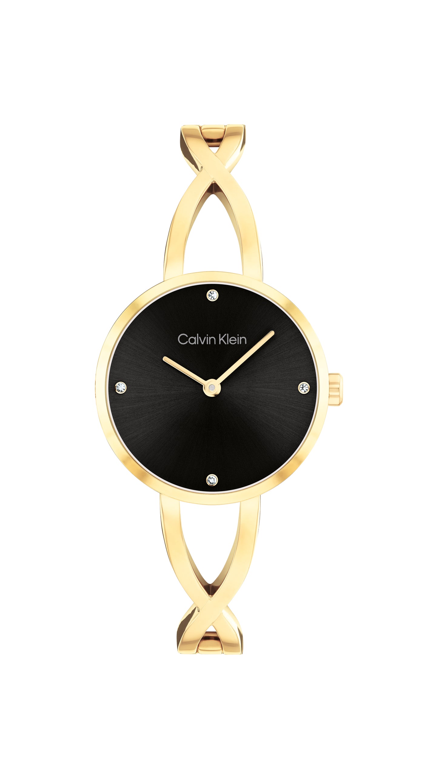 Calvin Klein SCULPTED EMBRACE 28 mm Black Dial Women Watch 25100059