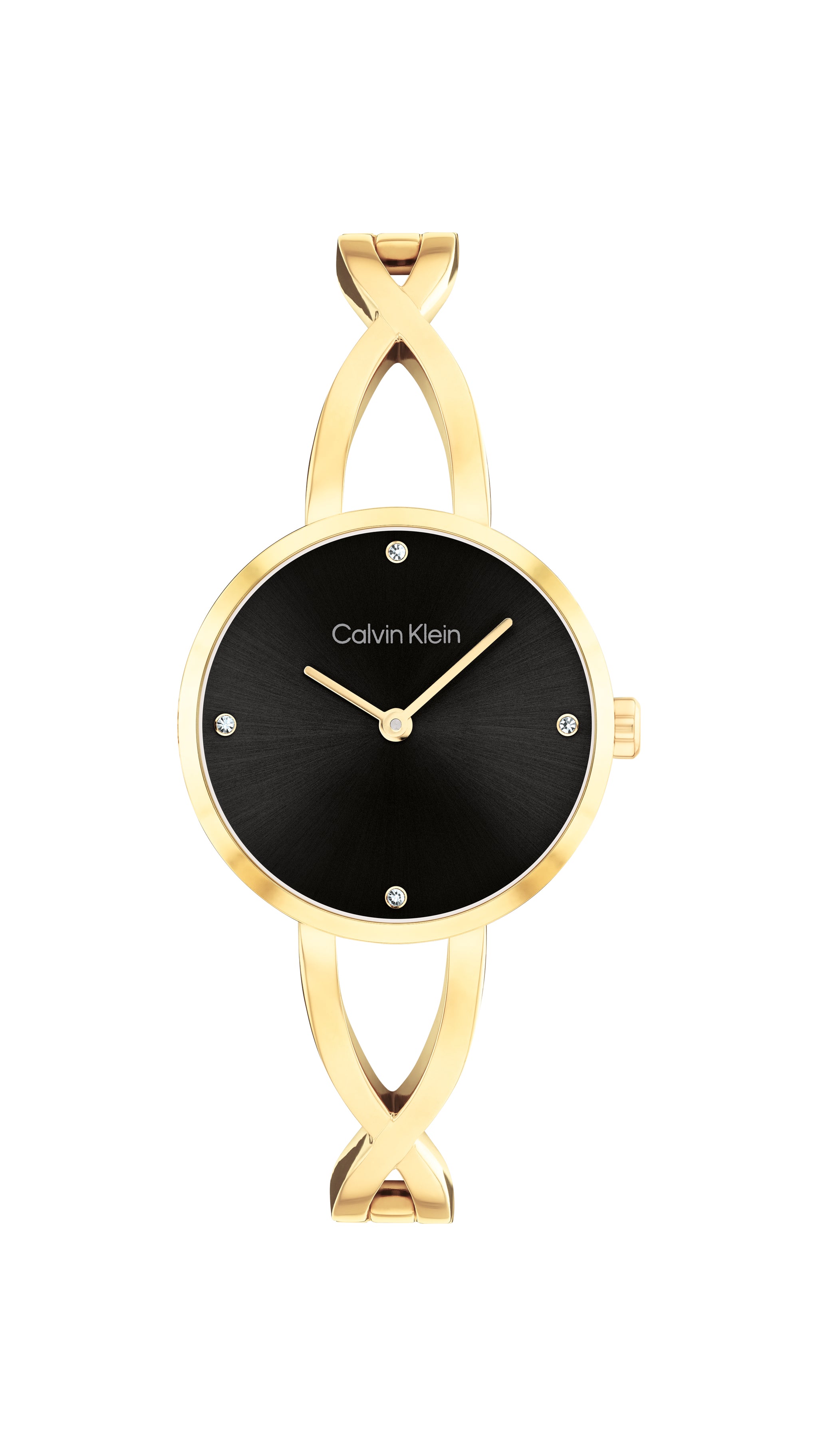 Calvin Klein SCULPTED EMBRACE 28 mm Black Dial Women Watch 25100059