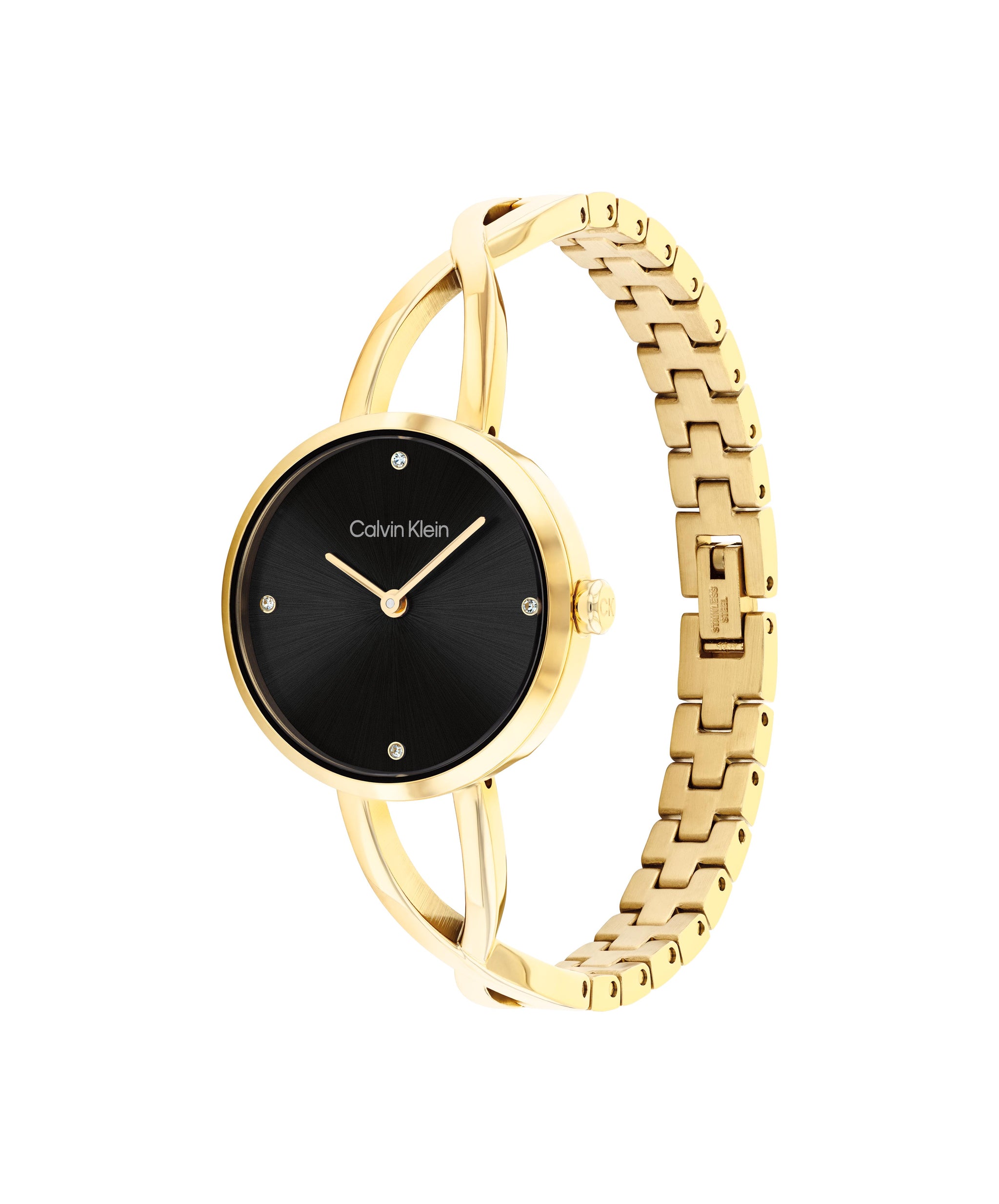 Calvin Klein SCULPTED EMBRACE 28 mm Black Dial Women Watch 25100059