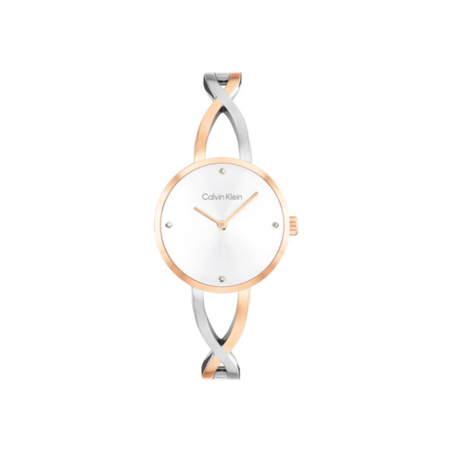 Calvin Klein SCULPTED EMBRACE 28 mm Silver Dial Women Watch 25100060