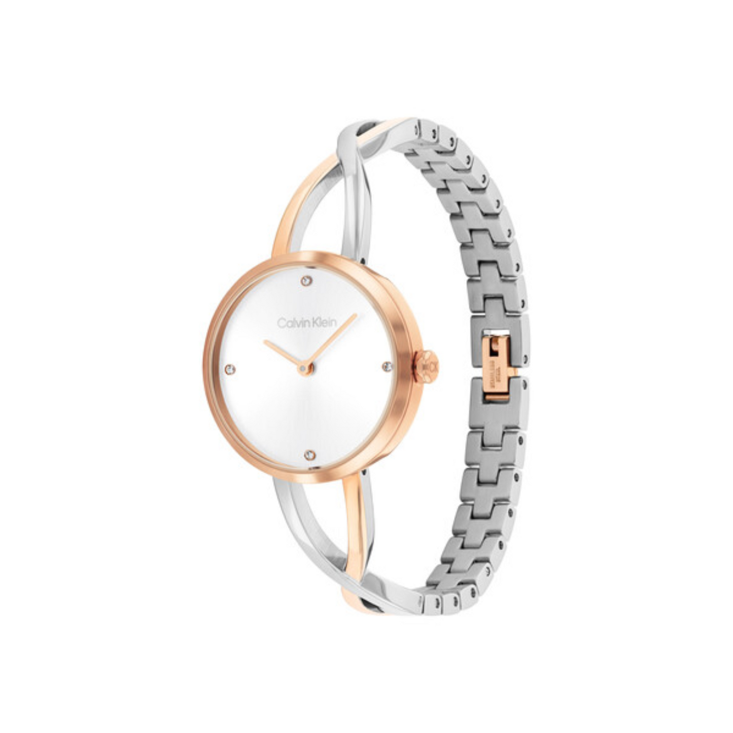 Calvin Klein SCULPTED EMBRACE 28 mm Silver Dial Women Watch 25100060