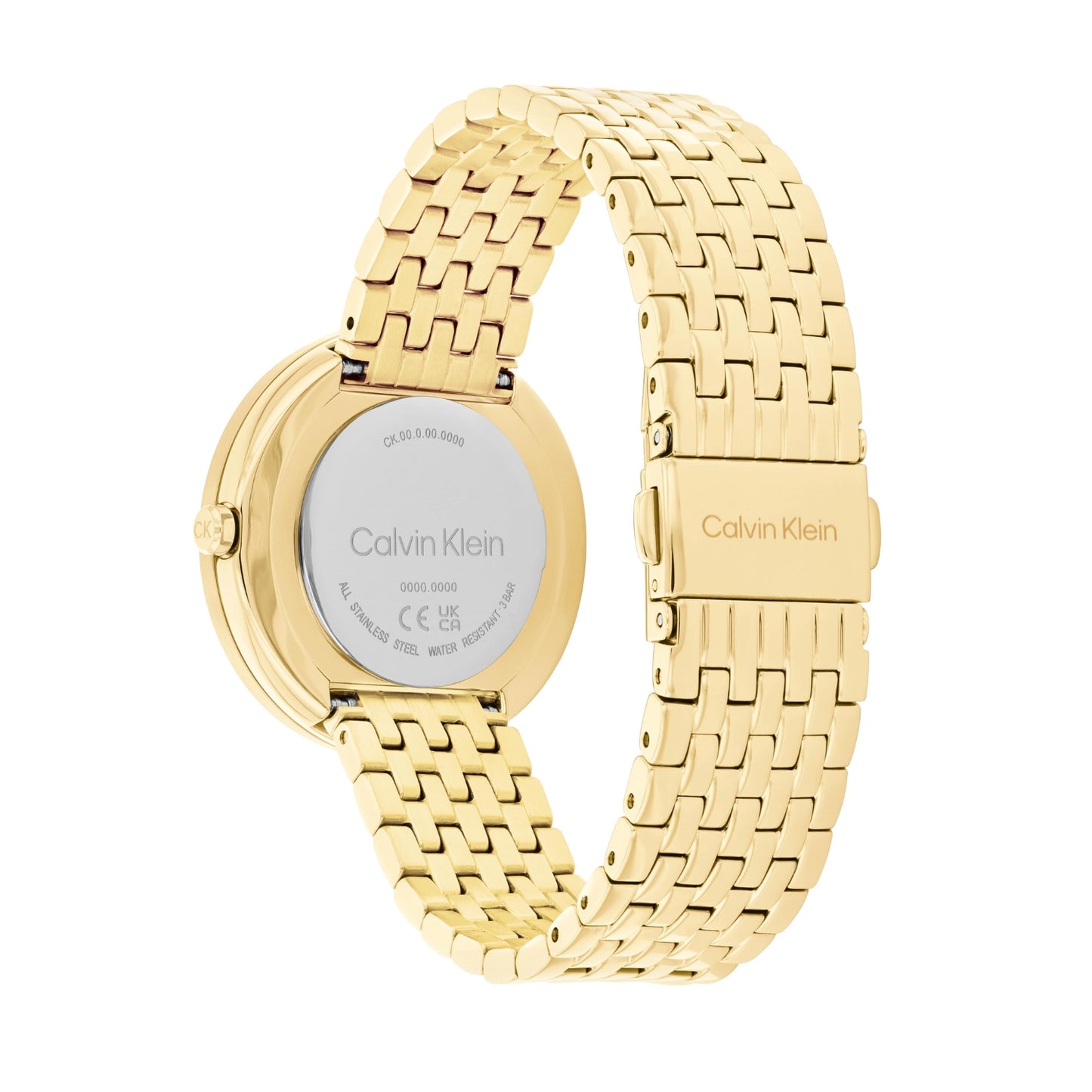Calvin Klein TWISTED BEZEL 34 mm Green Dial Women Watch-  25100066