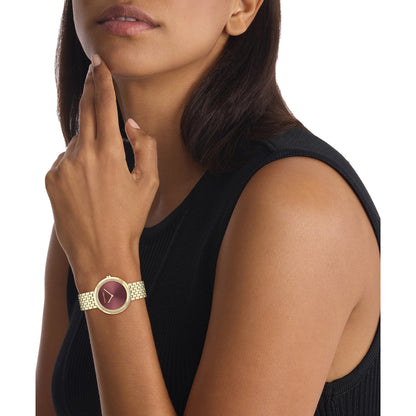 Calvin Klein TWISTED BEZEL 34 mm Brown Dial Women Watch-  25100069