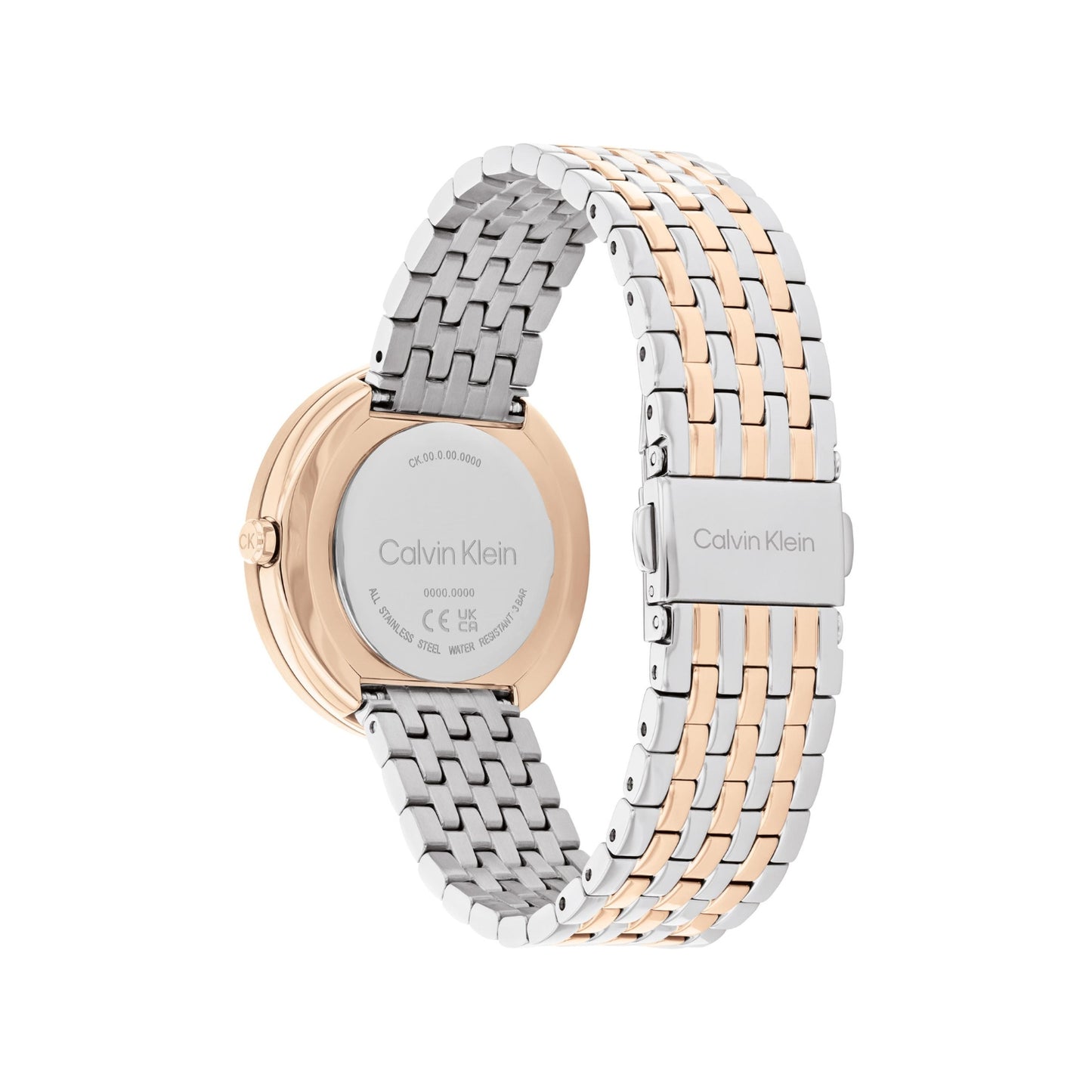 Calvin Klein TWISTED BEZEL 34 mm White Dial Women Watch-  25100070