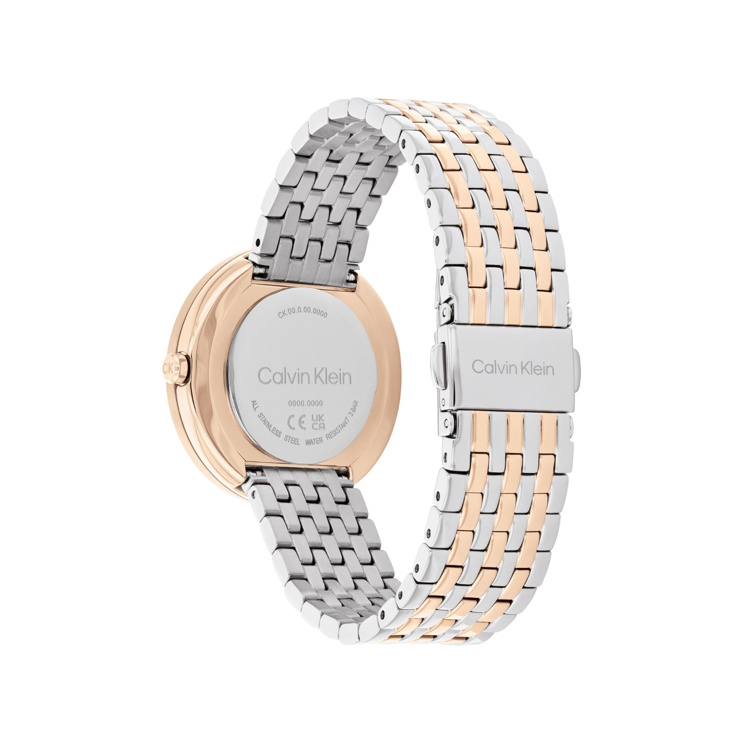 Calvin Klein TWISTED BEZEL 34 mm White Dial Women Watch 25100070