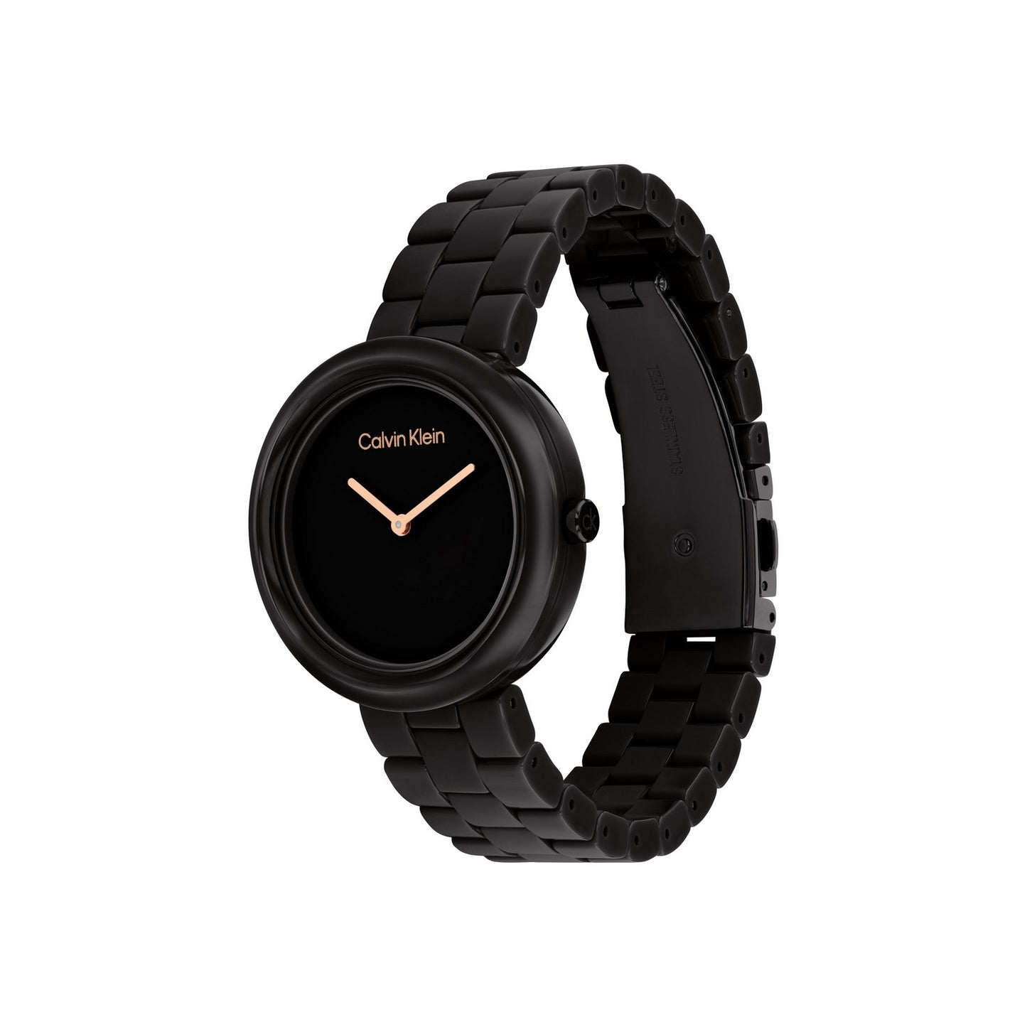 Calvin Klein CK PURE 35 mm Black Dial Women Watch 25100075