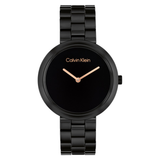 Calvin Klein CK PURE 35 mm Black Dial Women Watch 25100075