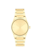 Calvin Klein Linear Elegance Gold 32 mm Dial Women Analog Watch 25100077