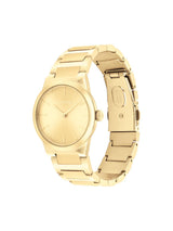Calvin Klein Linear Elegance Gold 32 mm Dial Women Analog Watch 25100077