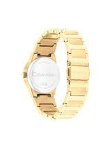 Calvin Klein Linear Elegance Gold 32 mm Dial Women Analog Watch 25100077