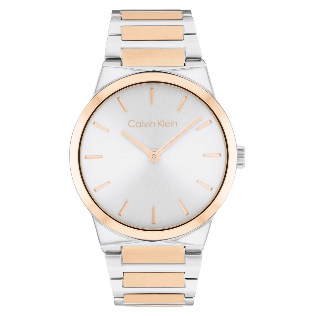 Calvin Klein CK LINEAR ELEGANCE 36 mm Silver Dial Women Watch 25100083