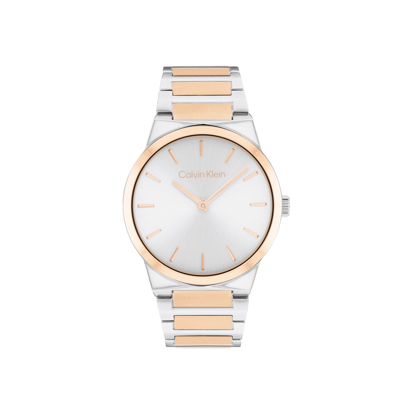 Calvin Klein CK LINEAR ELEGANCE 36 mm Silver Dial Women Watch-  25100083
