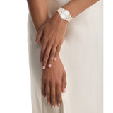 Calvin Klein CK LINEAR ELEGANCE 36 mm Silver Dial Women Watch 25100083