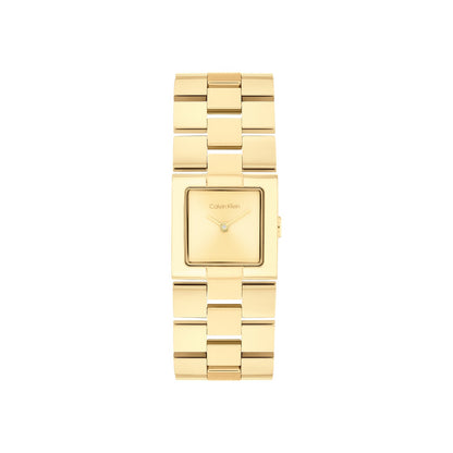 Calvin Klein CK MERIDIAN 22 mm Gold Dial Women Watch-  25100089