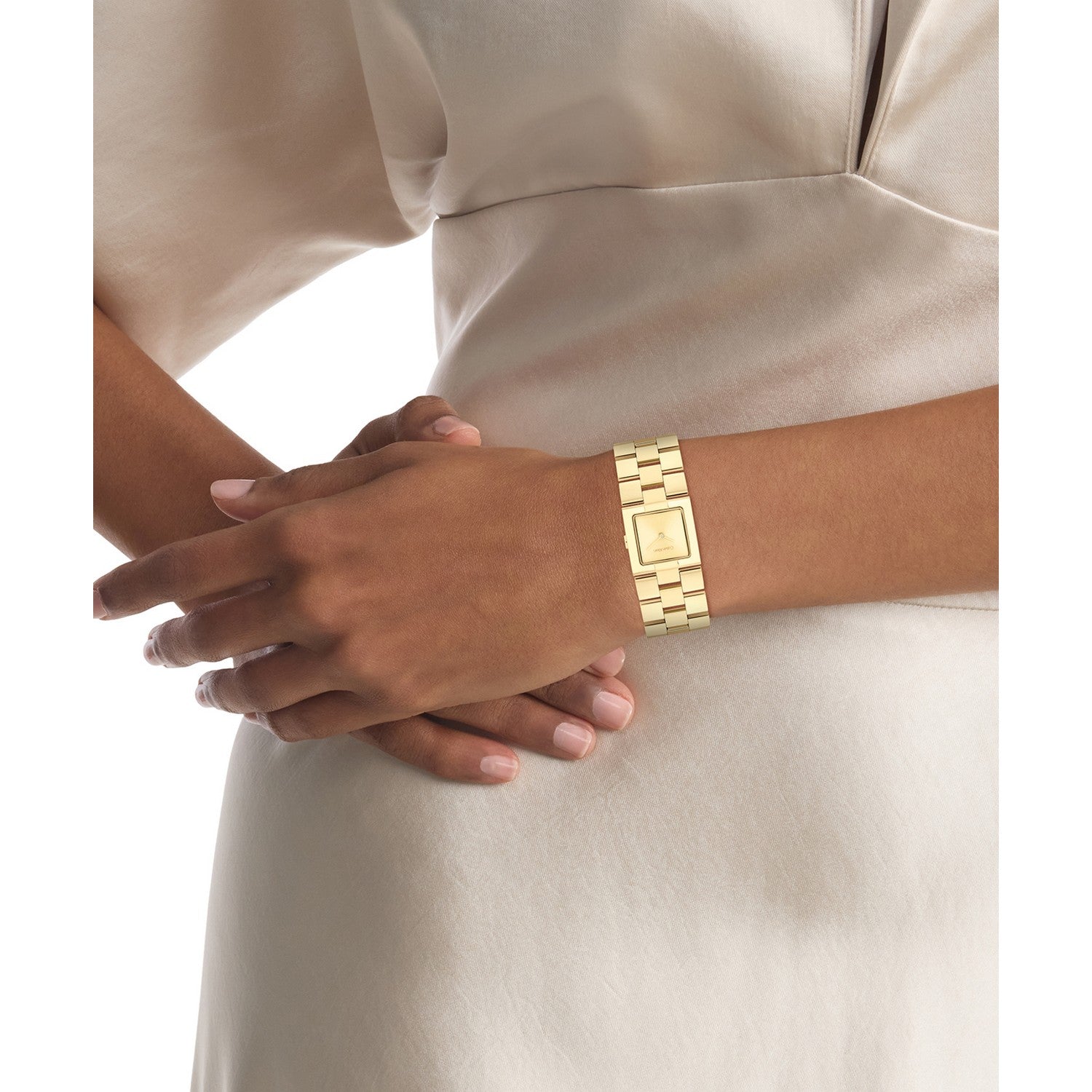 Calvin Klein CK MERIDIAN 22 mm Gold Dial Women Watch 25100089