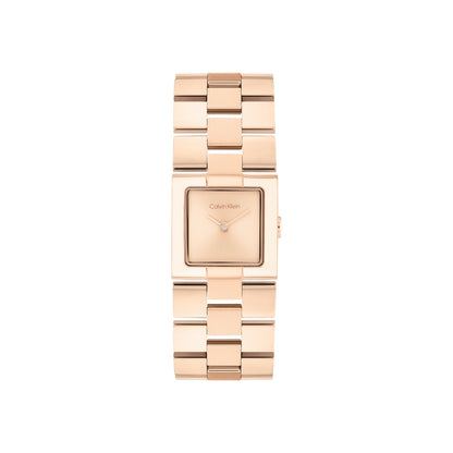 Calvin Klein CK MERIDIAN Rose 22 mm Gold Dial Women Watch-  25100090