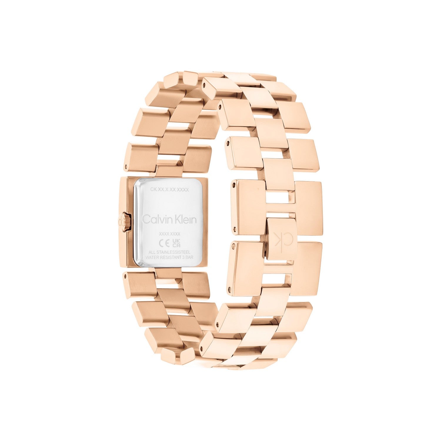 Calvin Klein CK MERIDIAN Rose 22 mm Gold Dial Women Watch 25100090