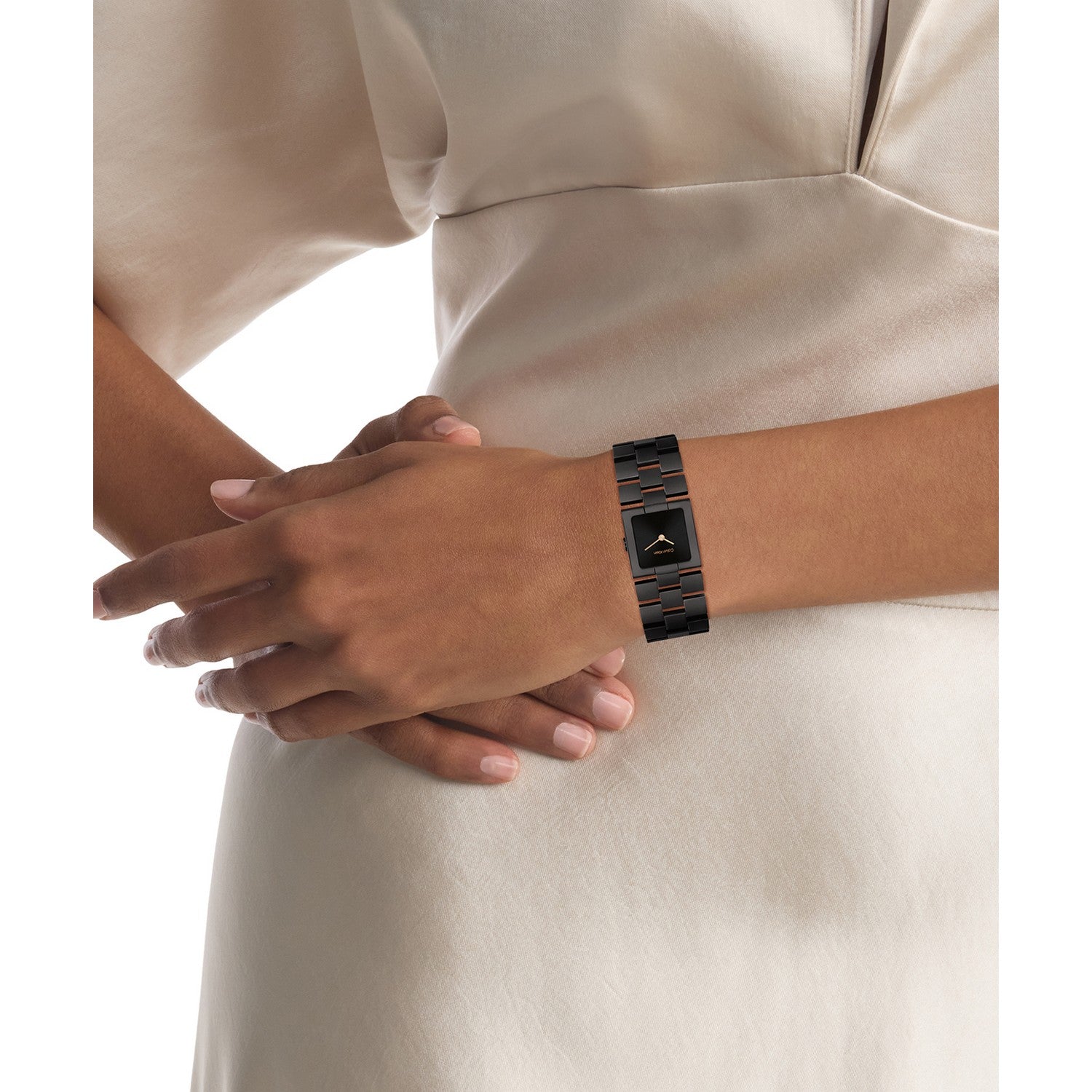 Calvin Klein CK MERIDIAN 22 mm Black Dial Women Watch 25100091