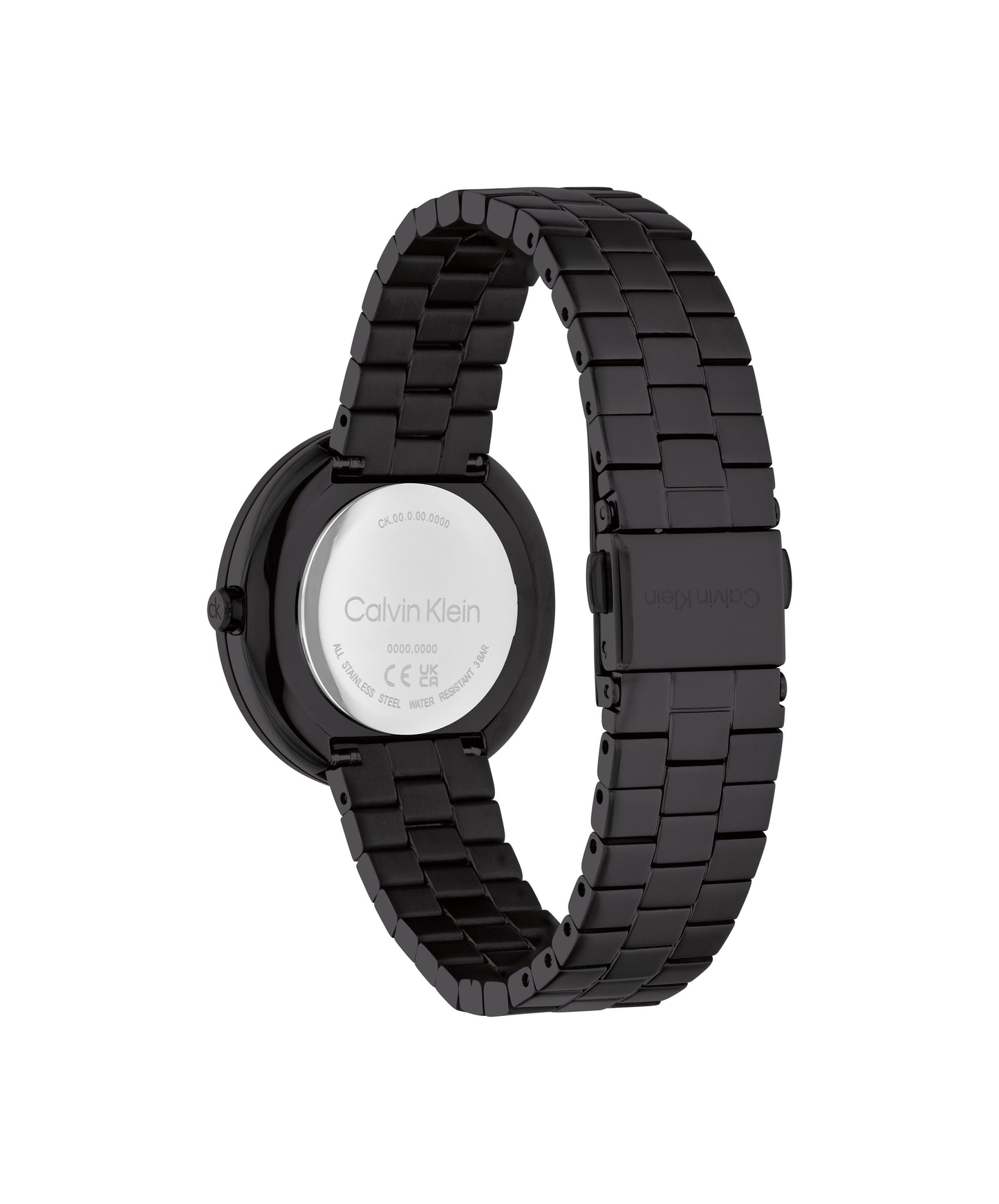 Calvin Klein TWISTED BEZEL 34 mm Black Dial Women Watch- 25100096