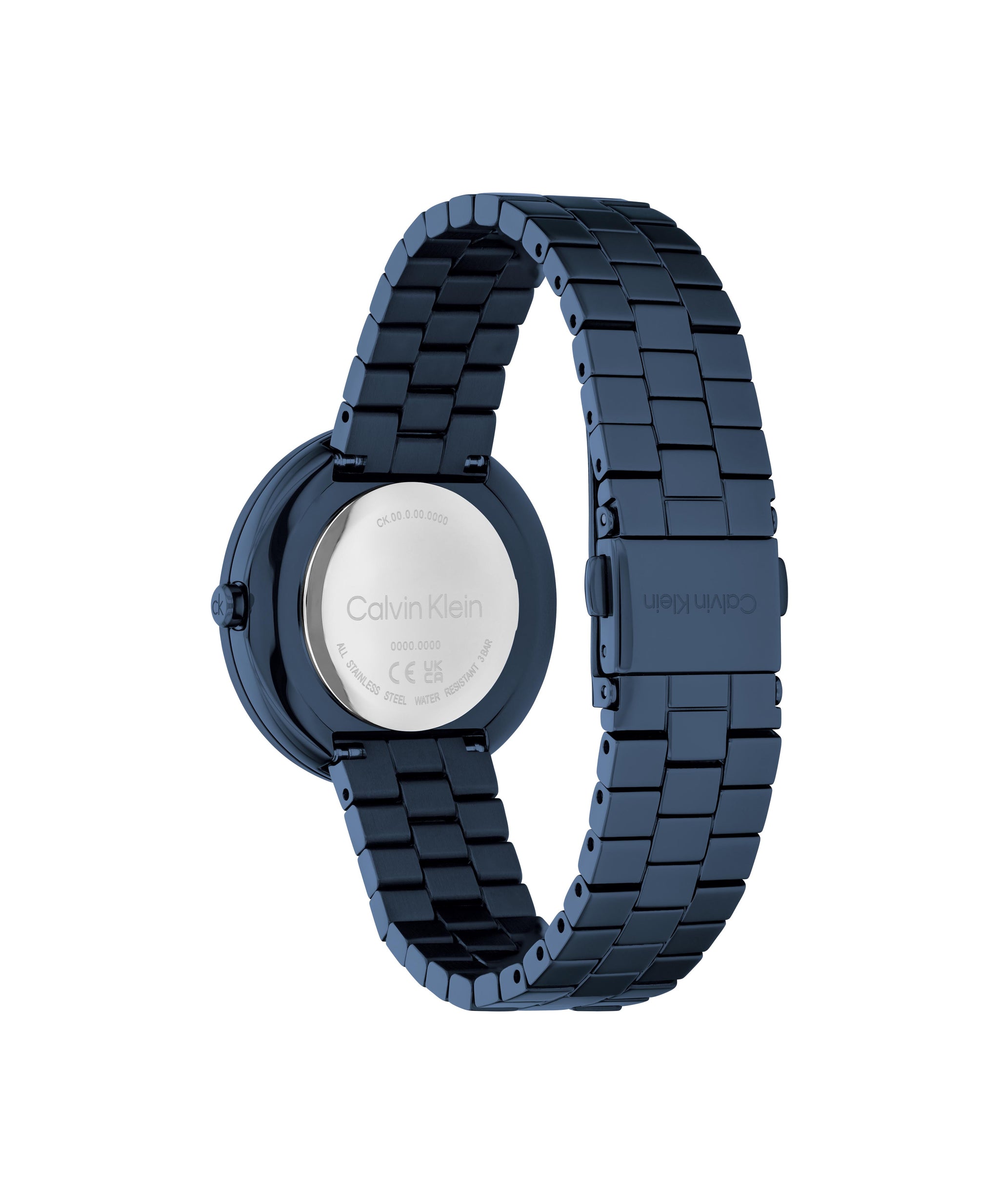 Calvin Klein TWISTED BEZEL 34 mm Blue Dial Women Watch 25100097