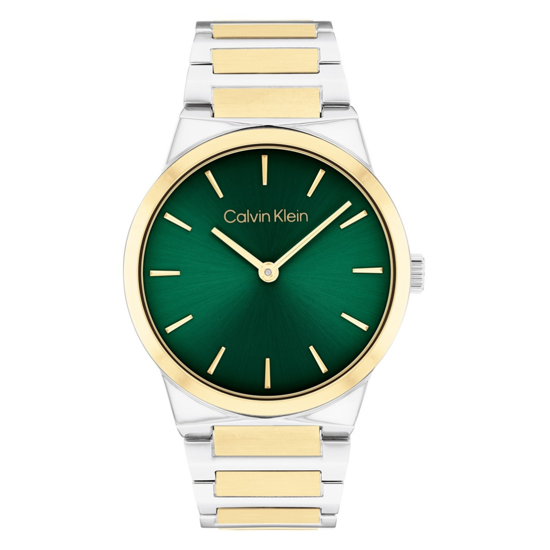 Calvin Klein CK LINEAR ELEGANCE 36 mm Green Dial Women Watch 25100114