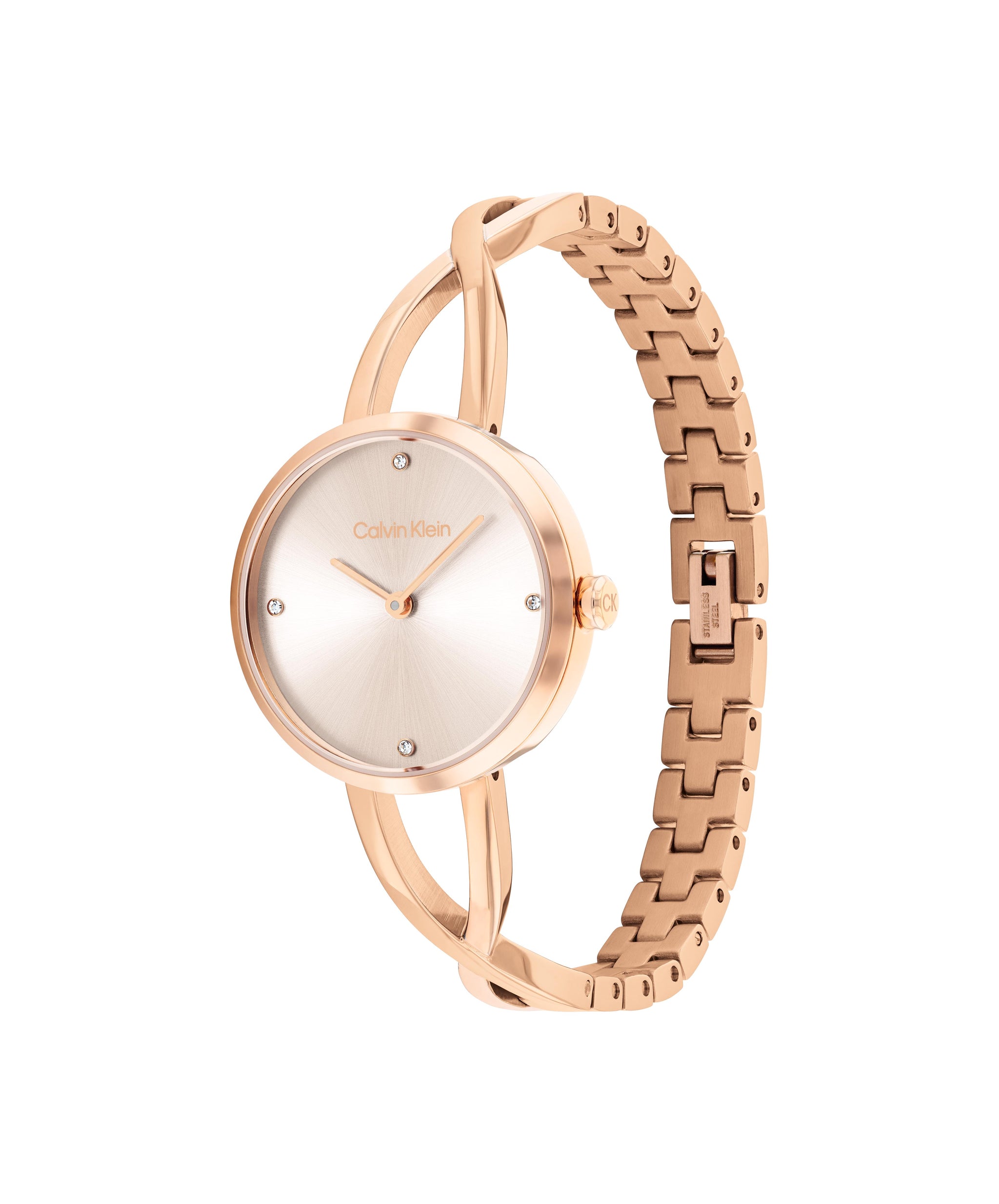 Calvin Klein SCULPTED EMBRACE 28 mm Blue Dial Women Watch 25100116