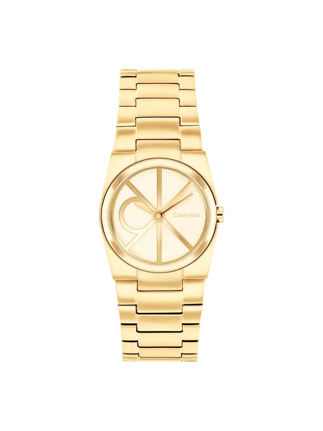 Calvin Klein Unite Light Gold 26 mm Dial Women Analog Watch 25100127