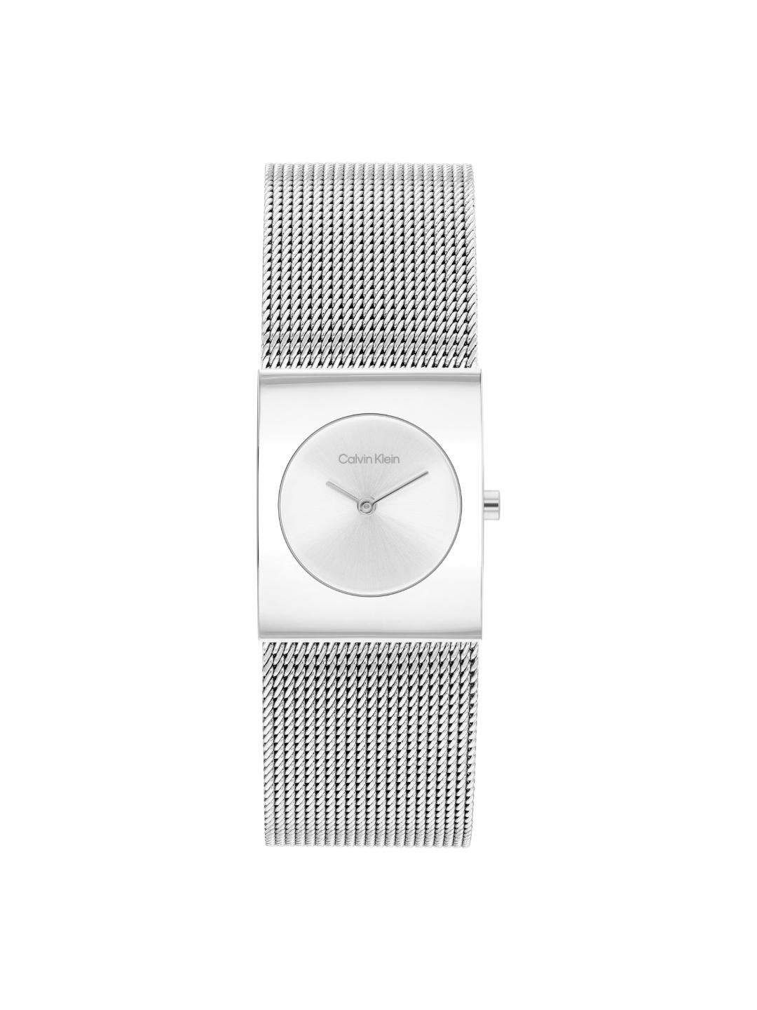 Calvin Klein Pulse Silver 21.5 mm Dial Women Analog Watch 25100135