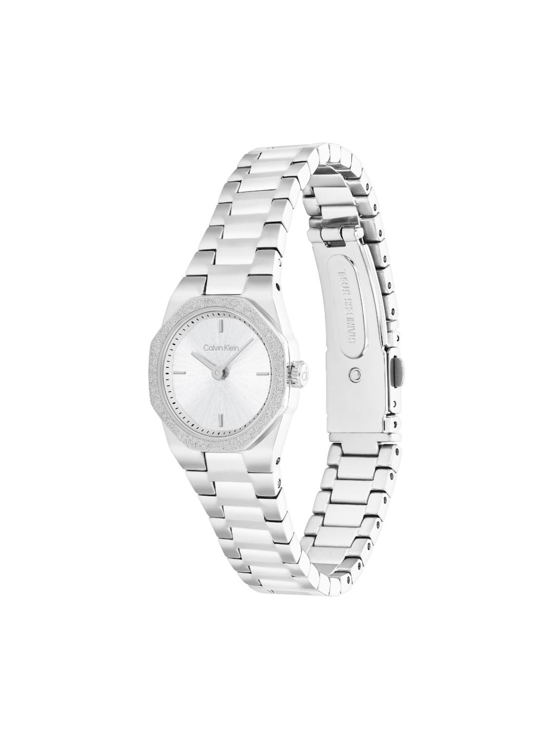 Calvin Klein Geometric Elegance White 23 mm Women Watch 25100141