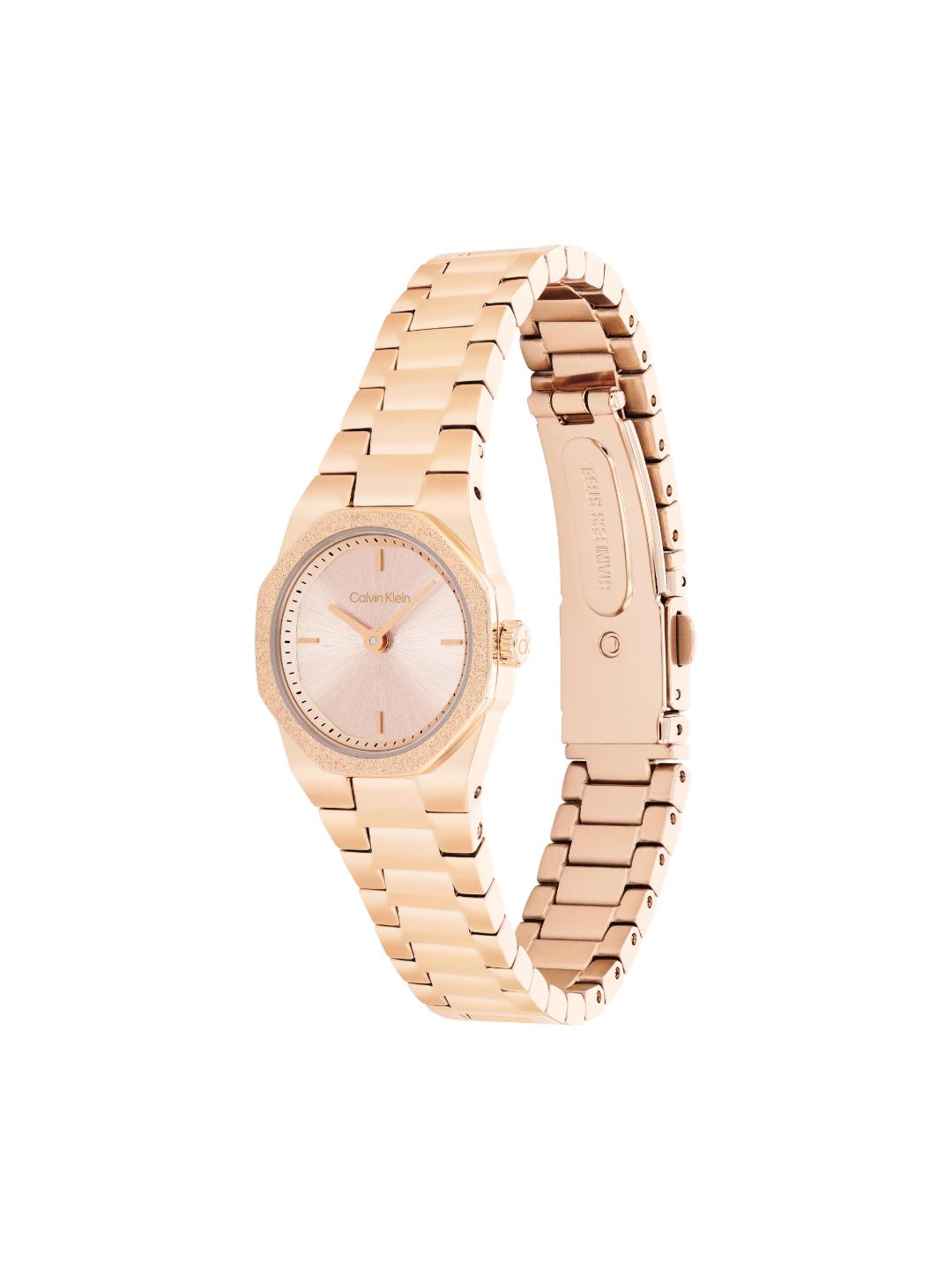 Calvin Klein Geometric Elegance Gold 23 mm Dial Women Watch 25100143