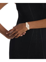 Calvin Klein Geometric Elegance Beige Gold 23 mm Dial Women Watch 25100144