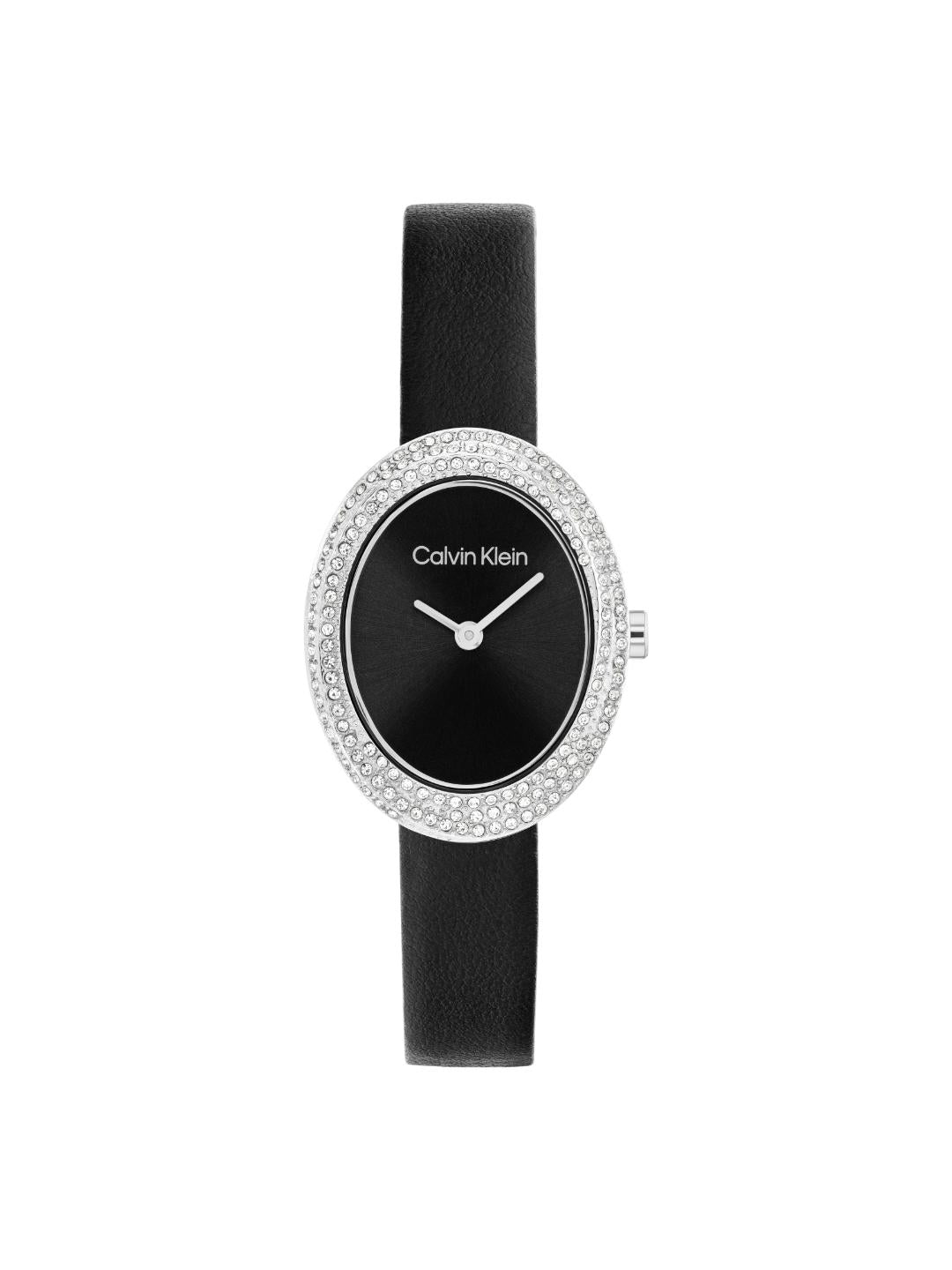Calvin Klein Twisted Bezel Black 24 mm Dial Women Analog Watch 25100145