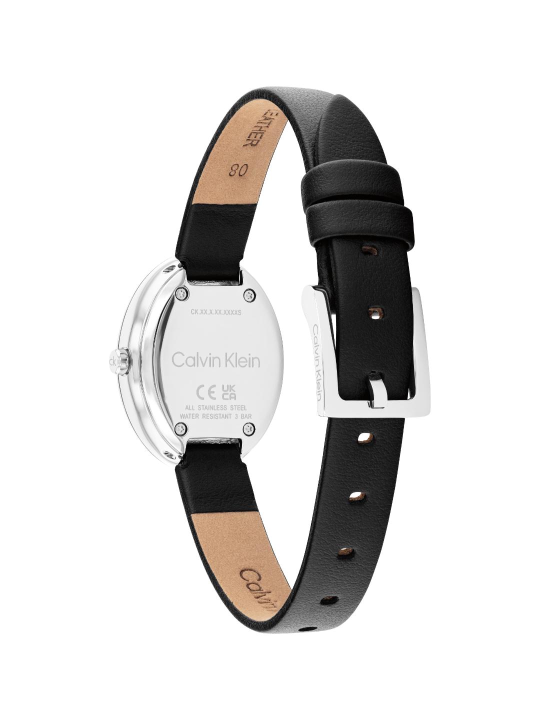 Calvin Klein Twisted Bezel Black 24 mm Dial Women Analog Watch 25100145