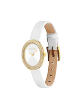Calvin Klein Twisted Bezel White 24 mm Dial Women Analog Watch 25100146