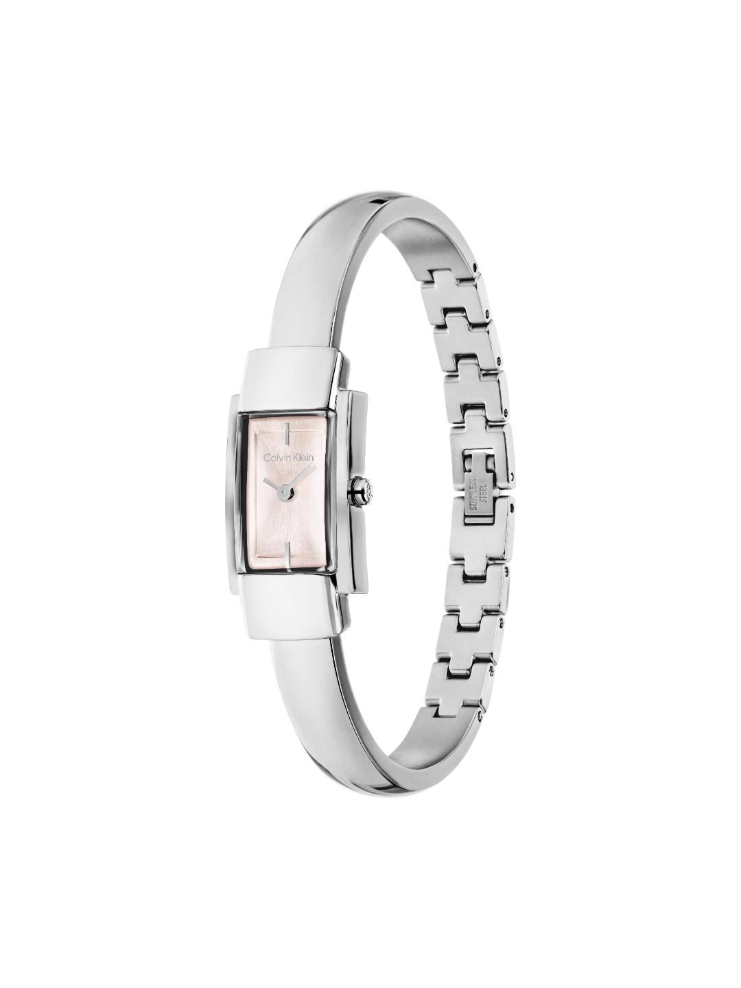 Calvin Klein Moderne Qtz Basic Mini Blush Rectangle Dial Women's Watch 25100182